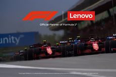 Formula 1 Gandeng Lenovo Jadi Partner Resmi