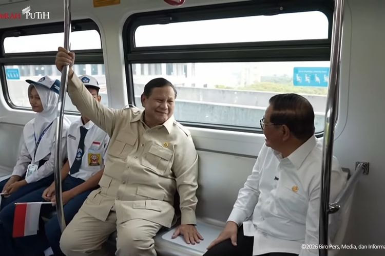 Prabowo Resmikan LRT Manggarai Rute Manggarai-Kelapa Gading