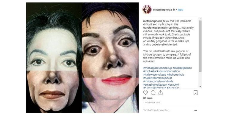 Julia Wunderlich, merias wajahnya menyerupai mendiang Raja Pop Dunia, Michael Jackson.