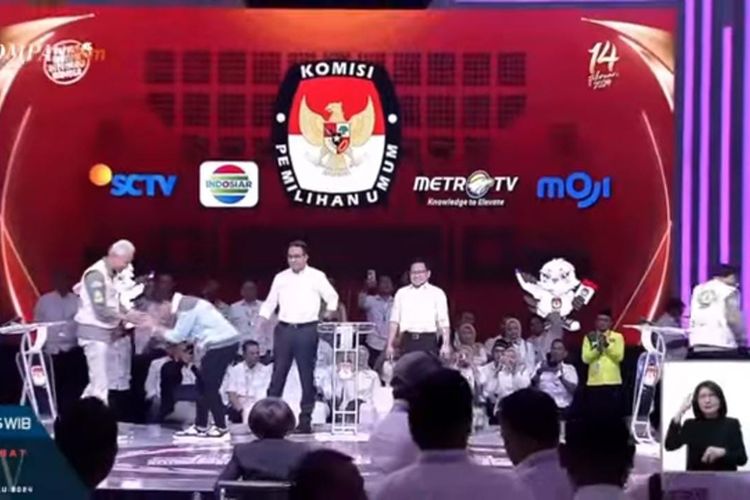 Live debat pilpres keempat (Youtube/ Kompas.com)