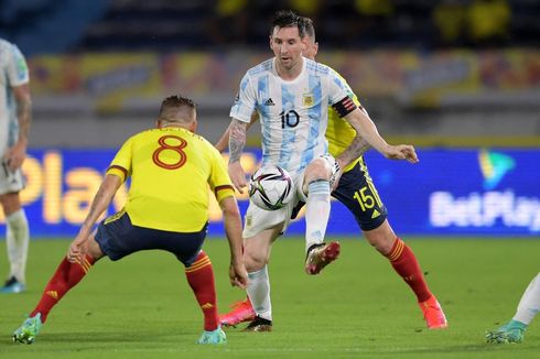 Hasil Kolombia Vs Argentina, Gol Injury Time Buyarkan Kemenangan Lionel Messi dkk