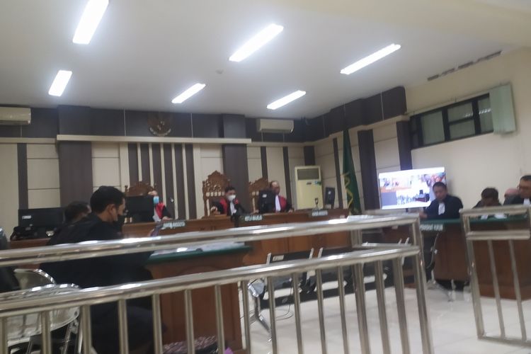 Persidangan kasus suap 8 kades Kabupaten Demak di Pengadilan Tipikor Semarang. Selasa (14/2/2023)