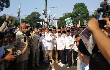 Daftar Pemilu 2024, Prabowo-Cak Imin Jalan Bareng ke KPU
