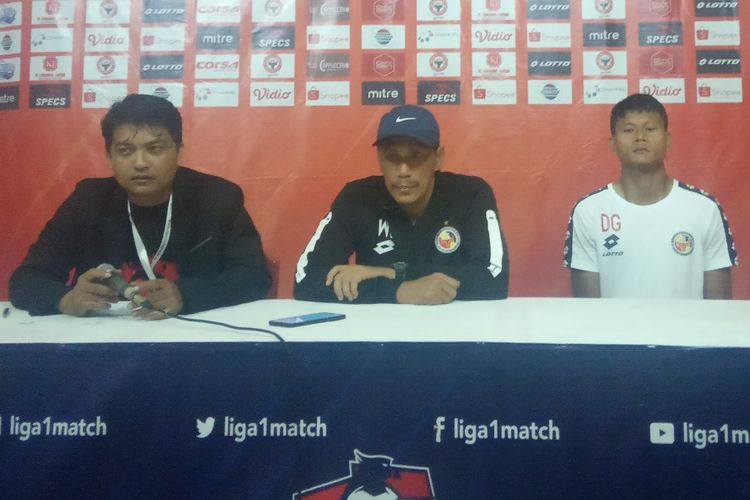 Tim Semen Padang jumpa pers usai lawan PSIS