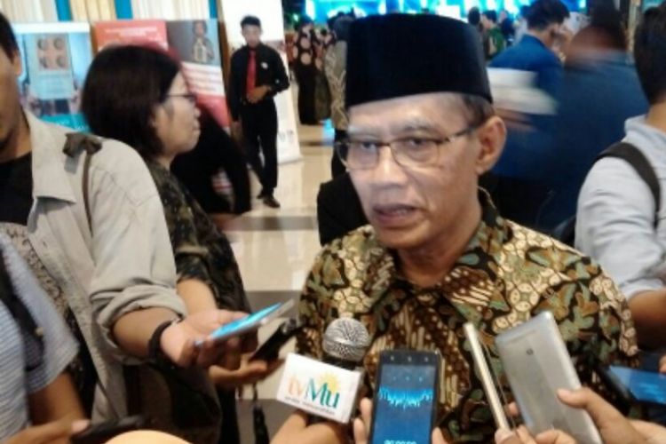 Ketua Umum Pimpinan Pusat (PP) Muhammadiyah, Haedar Nashir saat di Grha Sabha Pramana UGM