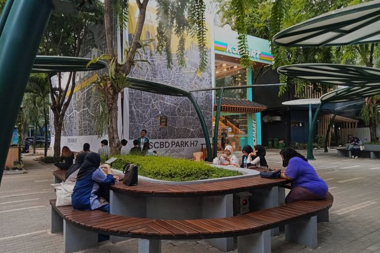 SCBD Park, tempat nongkrong baru nuansa Korea di Jakarta Selatan, Jumat (17/11/2023). 