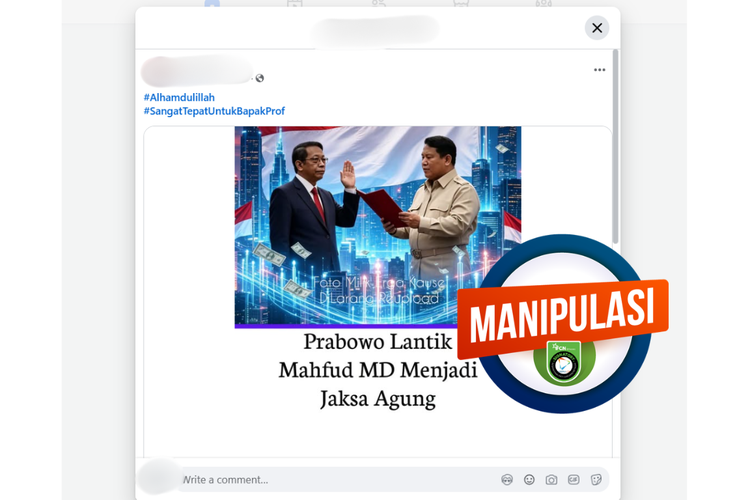 INFOGRAFIK: Hoaks Prabowo Lantik Mahfud MD Menjadi Jaksa Agung, Simak Bantahannya