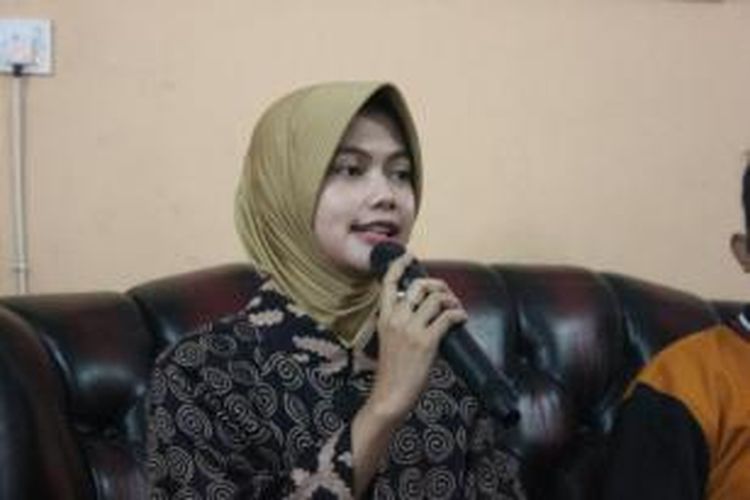 Asmin Laura Hafid (30), calon Bupati Nunukan yang menurut versi hitung cepat meraup 44 persen suara dalam pilkada yang digelar Rabu (9/12/2015).