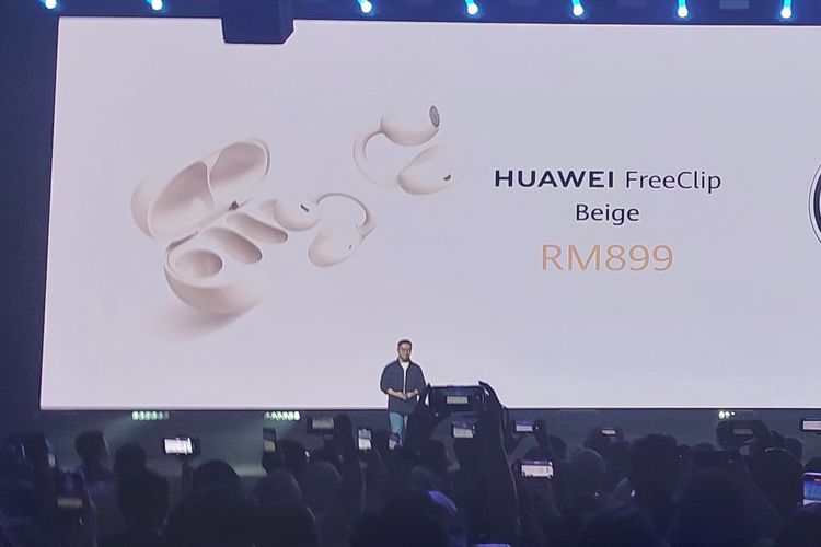 Huawei FreeClip varian Beige.