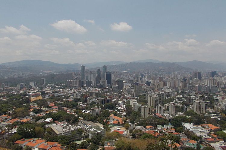 Pemandangan ibu kota Venezuela, Caracas.