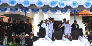 Wakil Bupati Brebes Wurja memimpin Upacara Peringatan Hari Lahir Pancasila 2026 di Alun-alun Brebes, Senin (1/6/2026), sekaligus mengajak generasi muda mengamalkan nilai-nilai Pancasila dalam kehidupan sehari-hari.