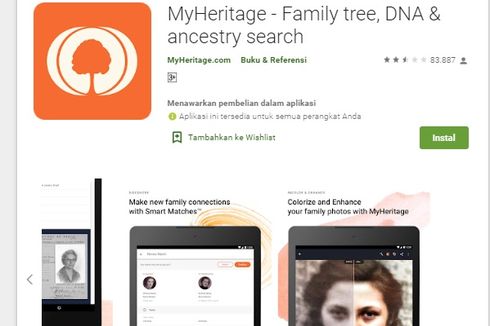 Viral Aplikasi MyHeritage Ubah Foto Seolah Hidup, Begini Cara Pakainya