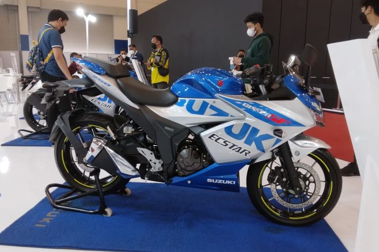 Suzuki Gixxer SF250 di ajang Gaikindo Indonesia International Auto Show (GIIAS) 2021