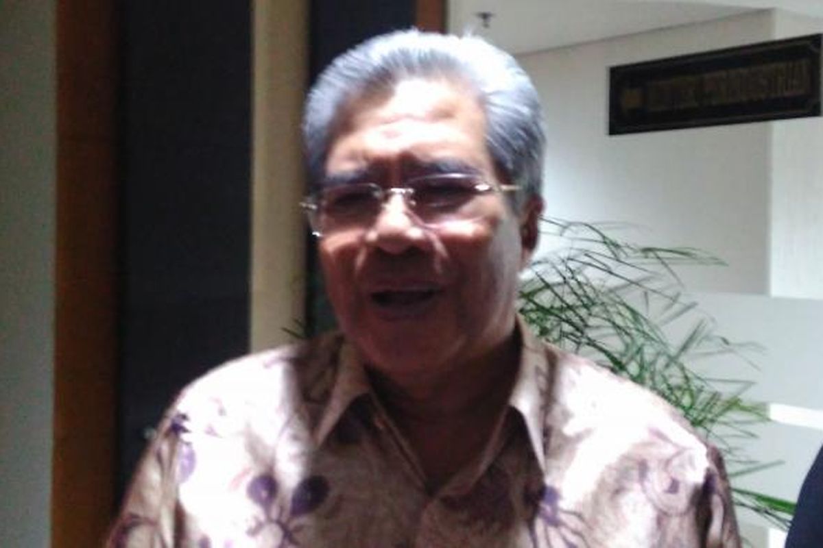 Willem Siahaya Ketua Dewan Pimpinan Bidang Industri Gabungan Usaha Penunjang Energi dan Migas (Guspenmigas) di Gedung Kemenperin, Jakarta, Senin (13/2/2017).