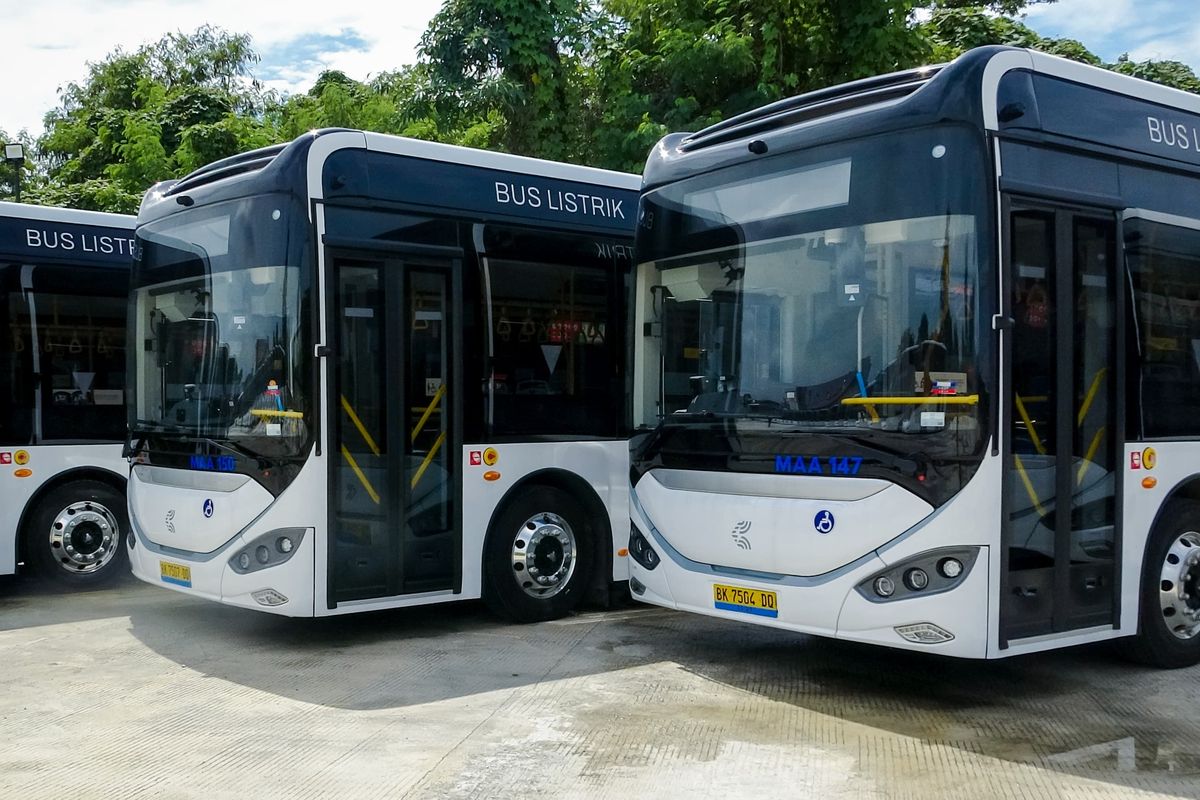 Calon Bus listrik yang bakal layani kota Medan