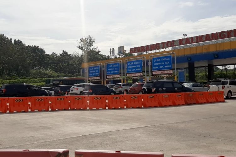 Gerbang Tol Kalikangkung Semarang, Jateng, Kamis (28/4/2022)