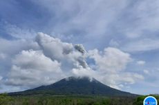 Gunung Ile Lewotolok Terus Keluarkan Erupsi Disertai Suara Gemuruh