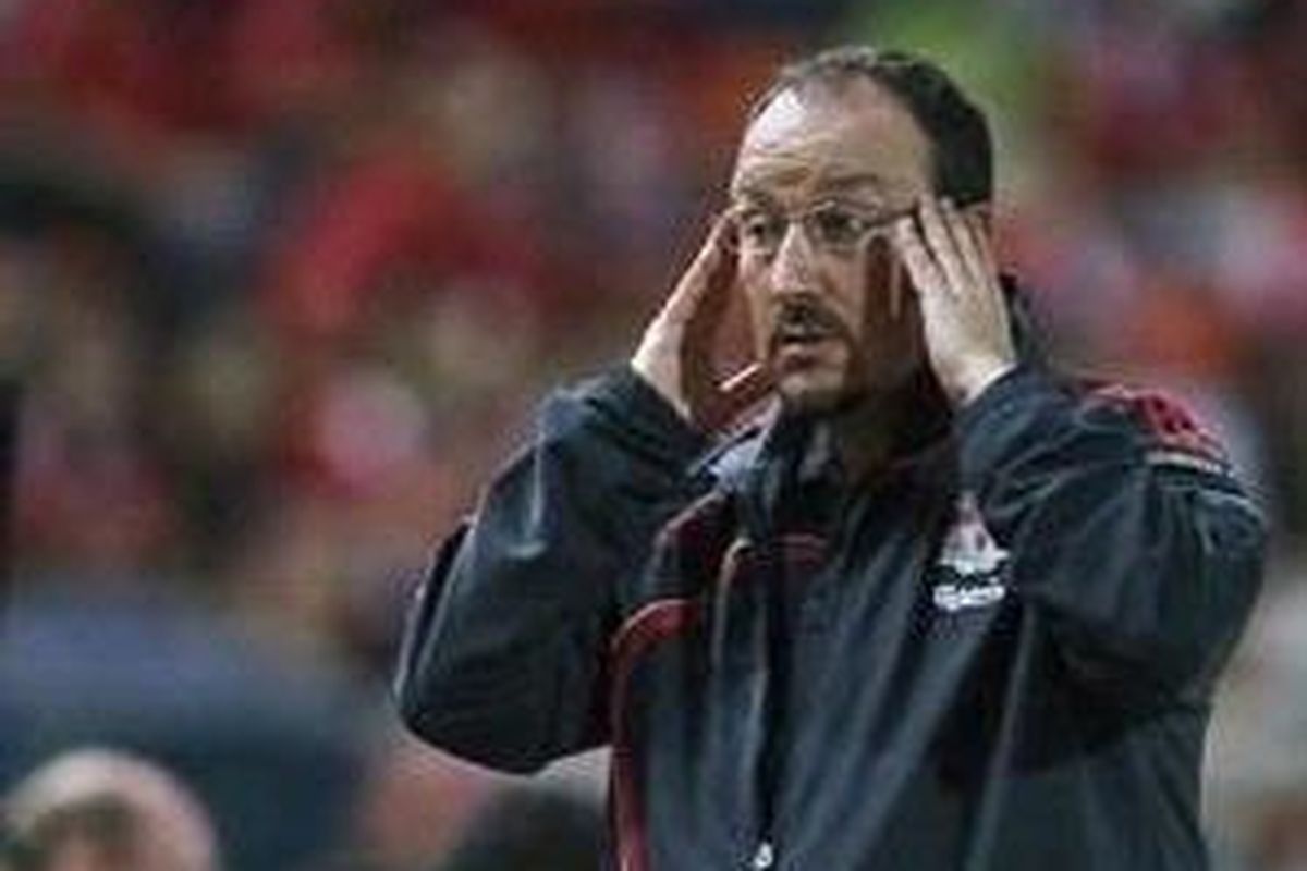 Pelatih Liverpool, Rafael Benitez.