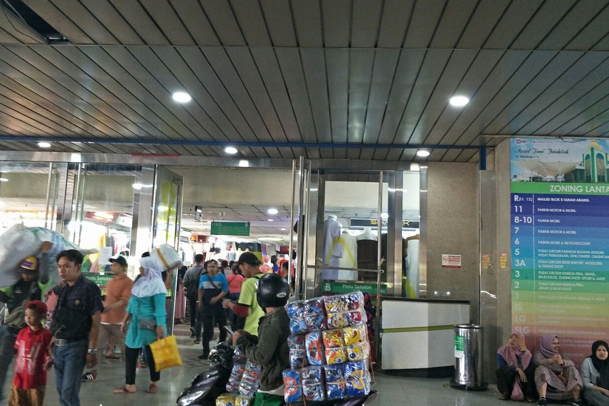 Pasar Tanah Abang, Jakarta Pusat, Sabtu (25/5/2019).