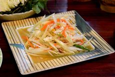 Resep Som Tam, Salad Pepaya Muda Pedas Ala Thailand