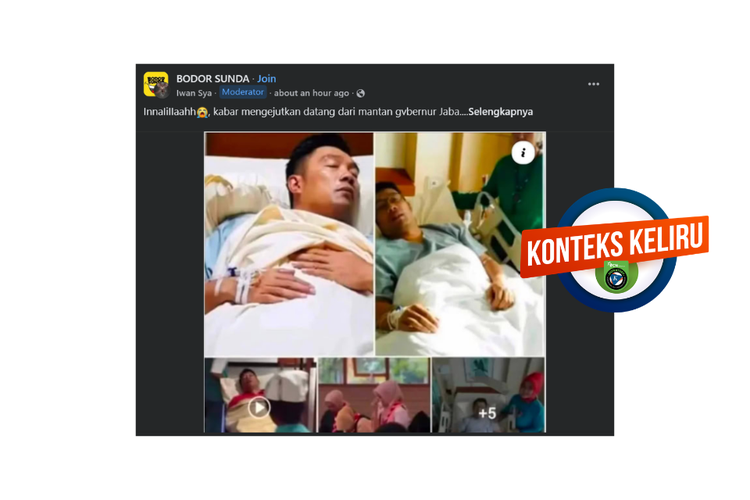 INFOGRAFIK: Foto Ridwan Kamil Dirawat di RS Terjadi 2017, Bukan 2026