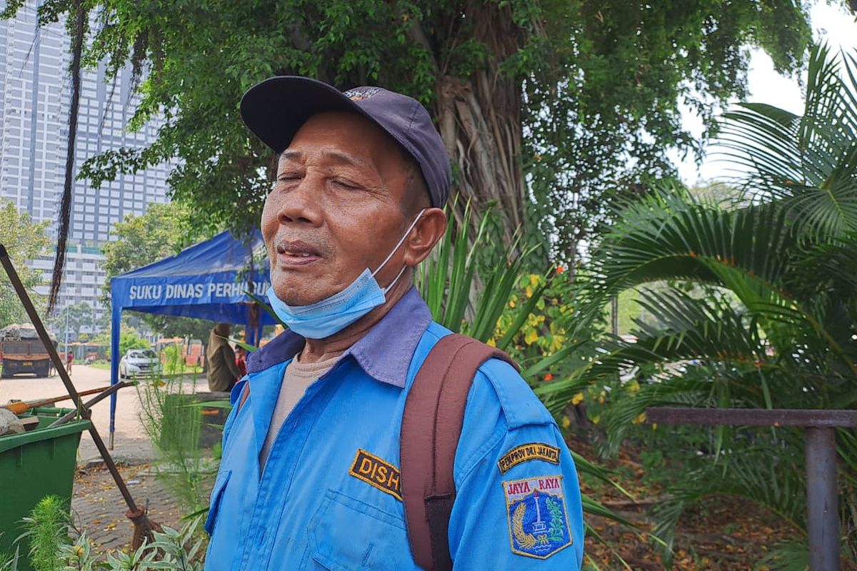 Samsuri juru parkir liar yang tertangkap Sudinhub Jakarta Barat 