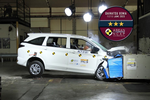 Daihatsu Xenia Dapat Bintang Tiga Hasil Tes Tabrak ASEAN NCAP