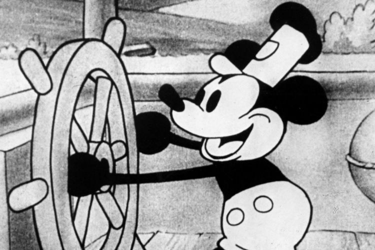 Mickey Mouse pada Steamboat Willie
