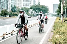 Penambahan Jalur Sepeda Permanen Tak Lagi Pakai Beton, Dishub DKI: Karena Memakan Jalan