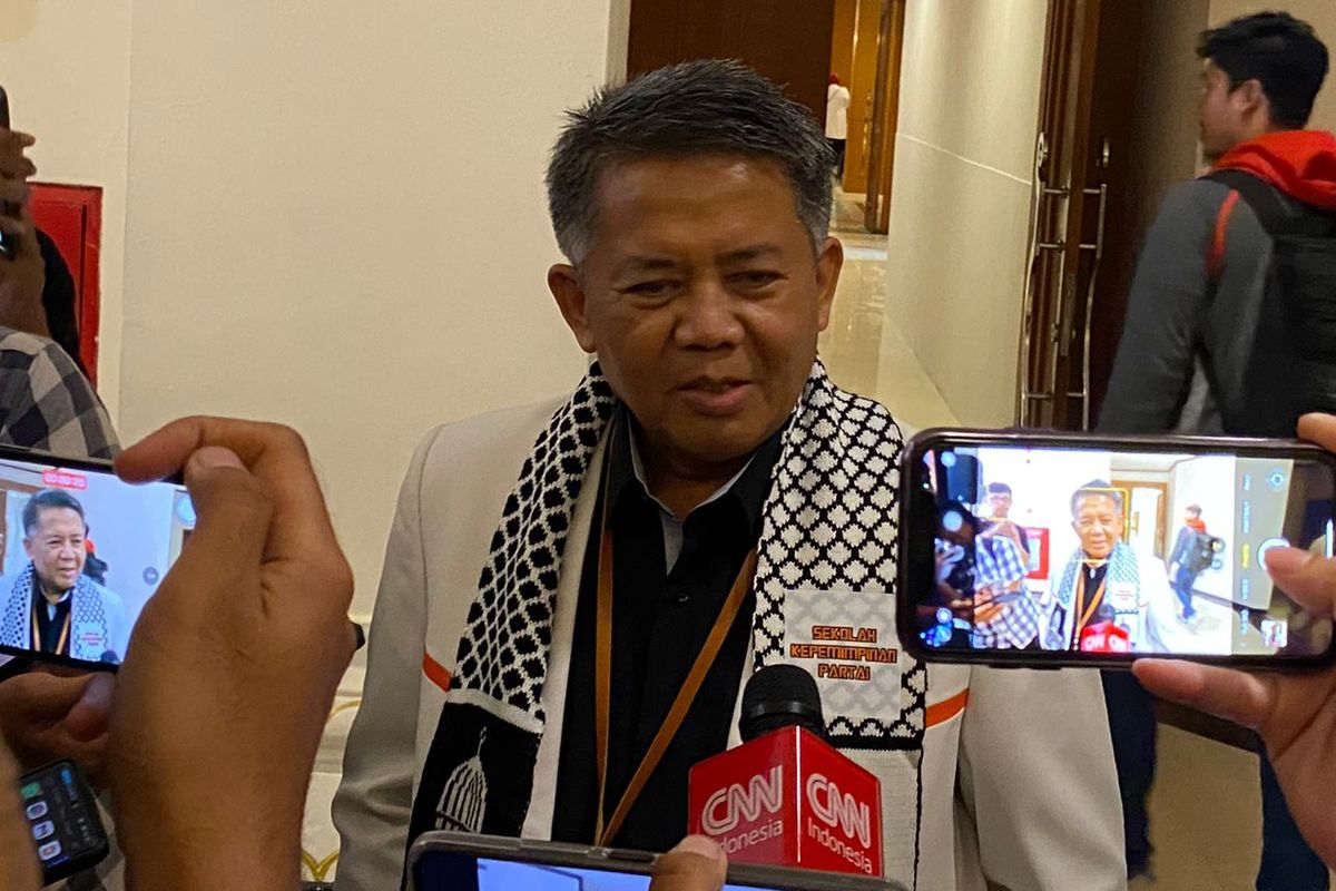 Ketua Majelis Syuro Partai Keadilan Sejahtera (PKS) Sohibul Iman di Grand Sahid Jaya, Jakarta Pusat, Selasa (25/6/2024). 