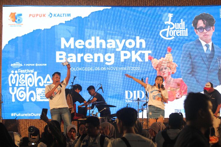 Gelaran Festival Medhayoh di Desa Dolokgede, Kecamatan Tambakrejo, Bojonegoro, Jawa Timur, 5-6 November 2022.