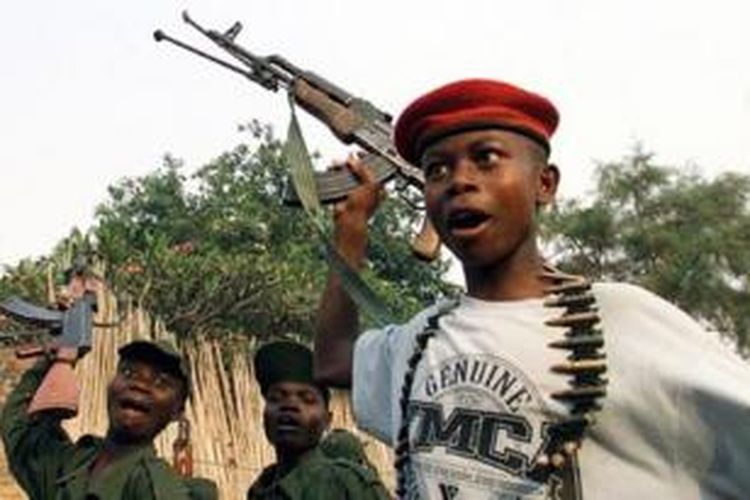 Kelompok pemberontak M23 banyak merekrut anak-anak Republik Demokratik Kongo untuk dijadikan tentara.