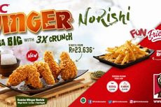 KFC Winger Norishi, Ayam Bercita Rasa Jepang yang 3 Kali Lebih Renyah