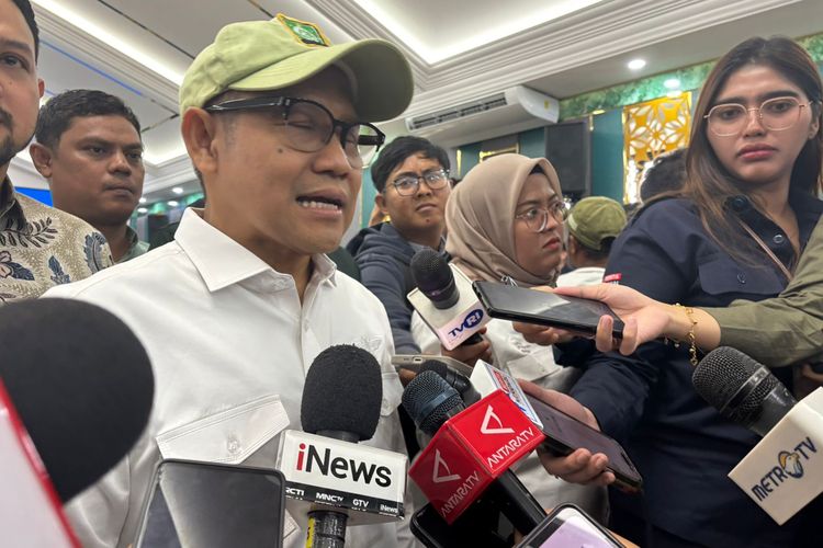 Ketua Umum DPP Partai Kebangkitan Bangsa (PKB) sekaligus Menteri Koordinator Pemberdayaan Masyarakat (Menko PM) Muhaimin Iskandar atau Cak Imin