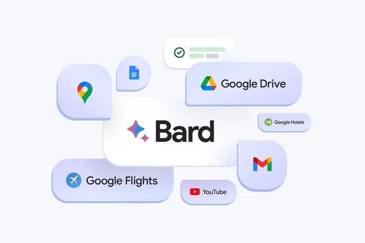 Chatbot AI Google Bard kini terintegrasi dan bisa menggunakan data pengguna di Gmail, Drive, Docs, Google Maps, YouTube, dan Google Flights. Hal ini berkat fitur baru Bard extensions.