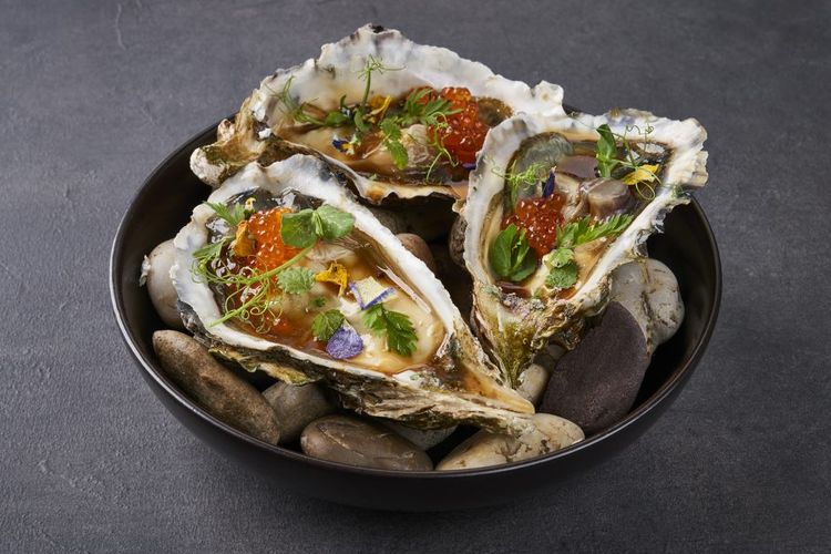 Hidangan oyster dari Elfuego by Collin's.