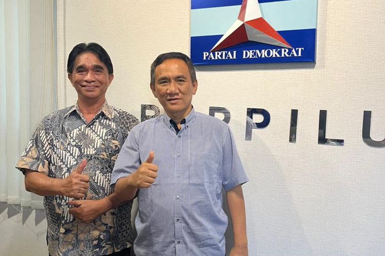 Mantan Bupati Belitung Timur Yuslih Ihza Mahendra bergabung ke Partai Demokrat, Kamis (2/6/2022).