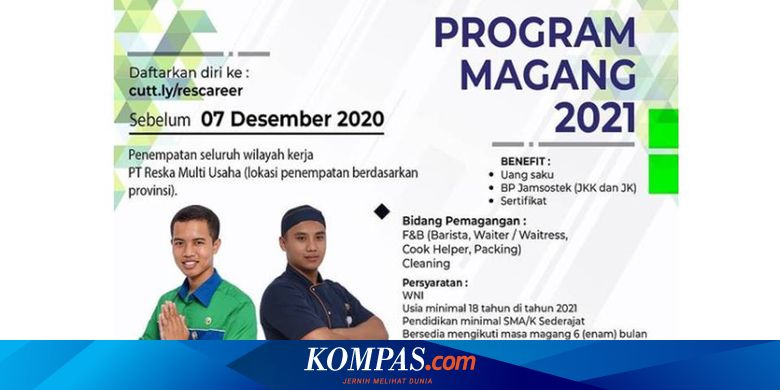 Anak Usaha Pt Kai Buka Program Magang 2021 Cek Syaratnya Di Sini Halaman All Kompas Com