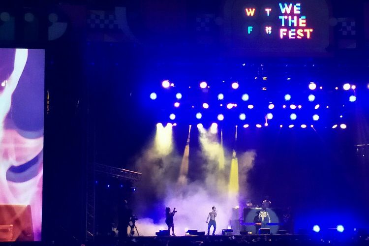 Duo hip-hop Rae Sremmurd tampil di hari ketiga We The Fest 2019 di Jiexpo, Kemayoran, Jakarta Pusat, Minggu (21/7/2019).