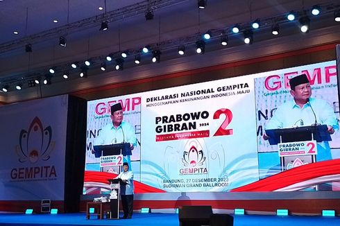 Hadiri Deklarasi Gempita di Bandung, Prabowo Ajak Masyarakat Berpolitik