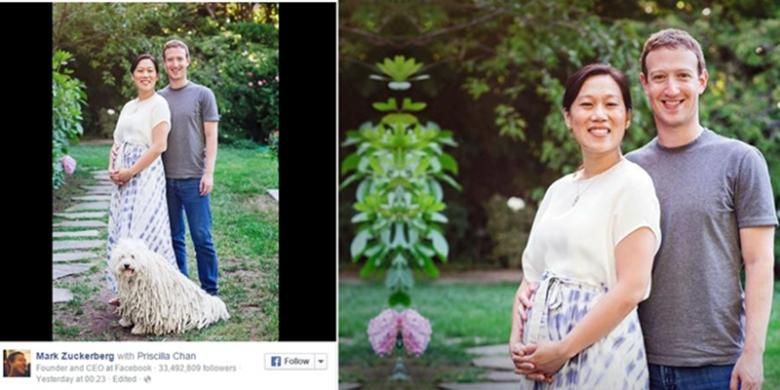 Mark Zuckerburg dan Priscilla Chan menantikan bayi mereka setelah mengalami tiga kali masa keguguran. 