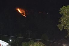 Bukit Taman Wisata Goa Jepang di Lhokseumawe Terbakar