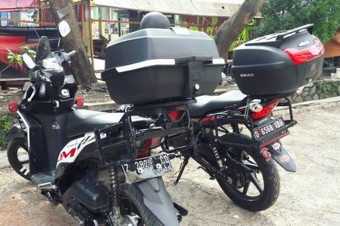 Begini Teknik Aman Berkendara Motor Pakai Boks