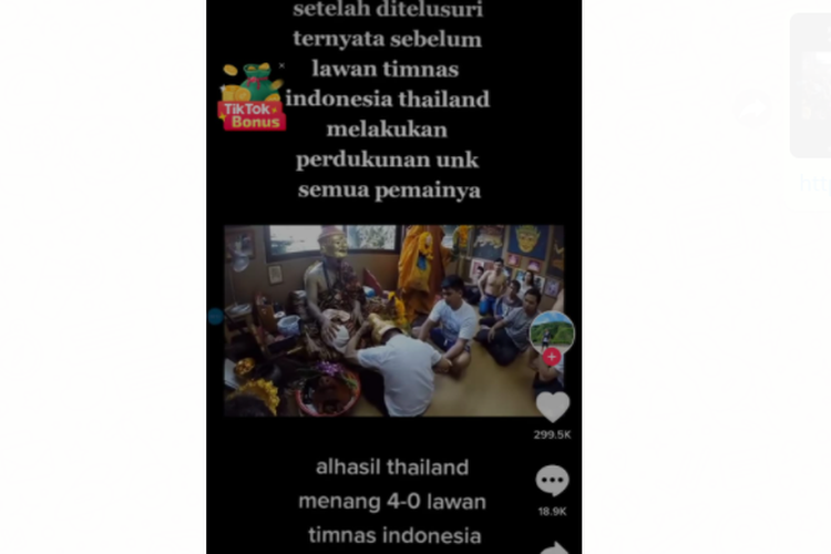 viral video disebut thailand lakukan perdukunan kepada pemain sebelum lawan Indonesia