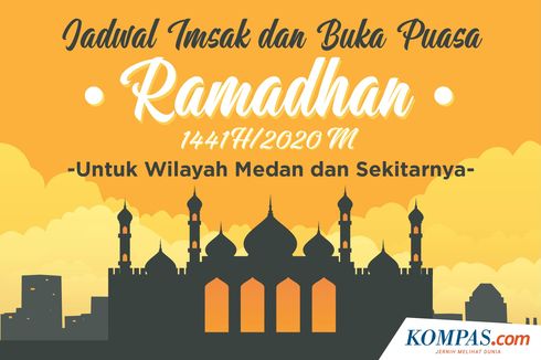INFOGRAFIK: Jadwal Imsakiyah dan Buka Puasa di Medan Selama Ramadhan 2020