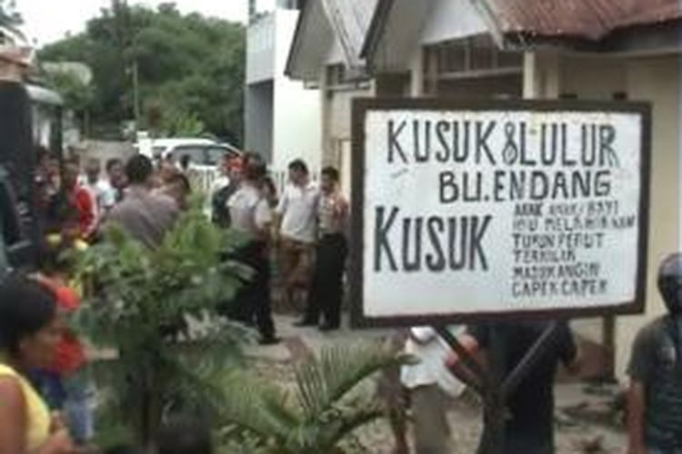 Lokasi Panti Pijat Bu Endang, ditemukannya pria asal Simalungun, Sumatera Utara, tewas pada Kamis (1/5/2014).