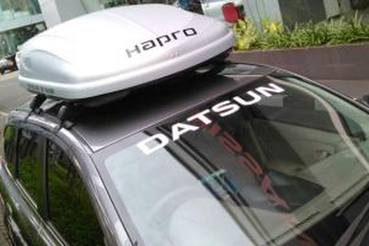 Roofrack Hapro yang fungsional dipadankan di Datsun Go  Panca