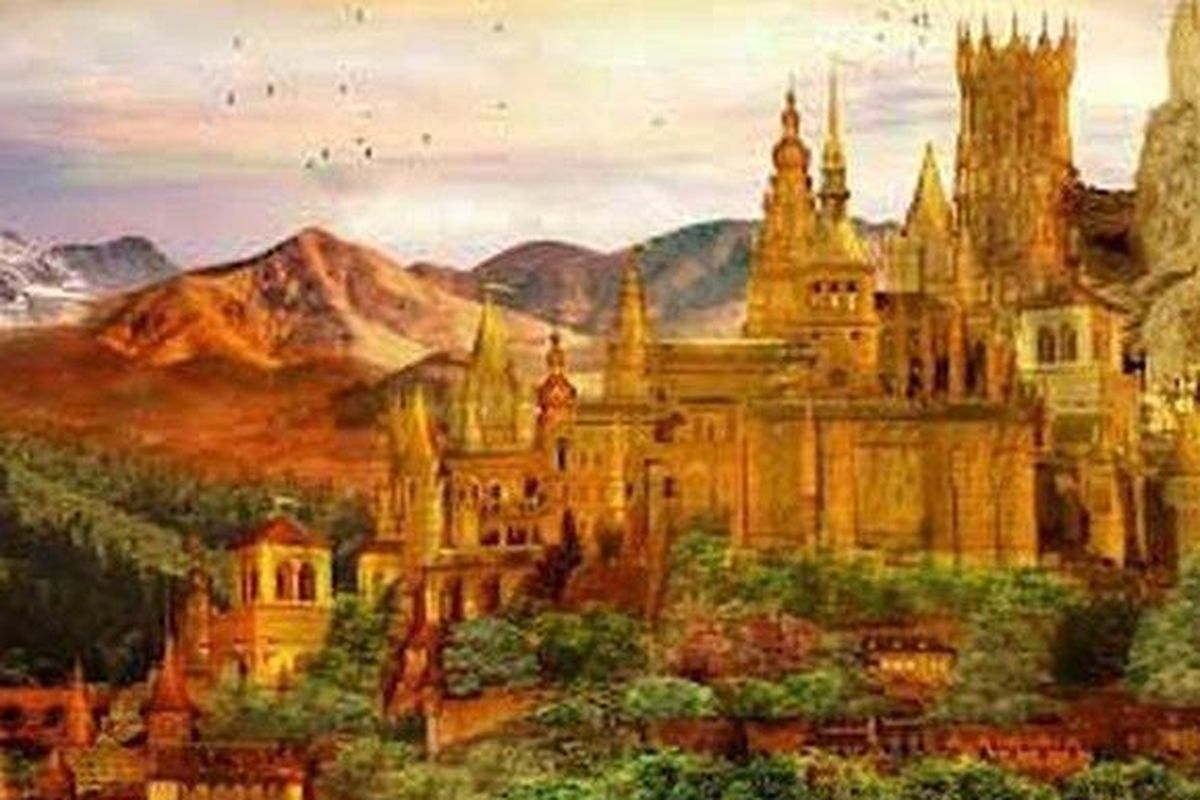 Ilustrasi kerajaan gaib Wentira di Sulawesi Tengah.