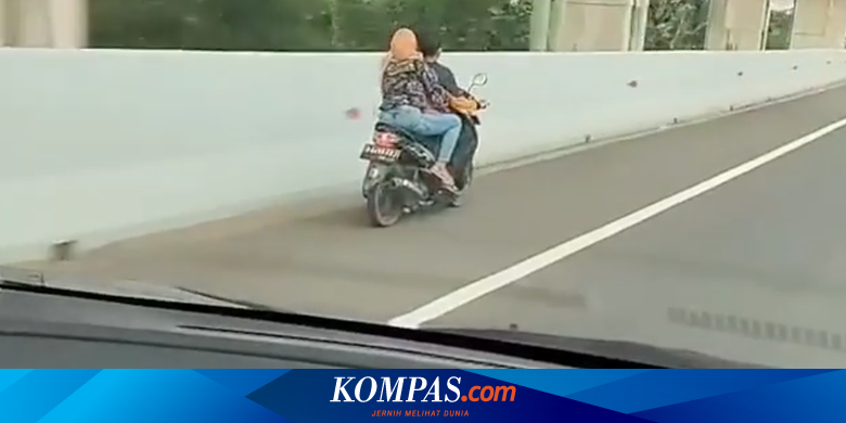 Lagi, Pengendara Motor Masuk Tol dan Tak Pakai Helm