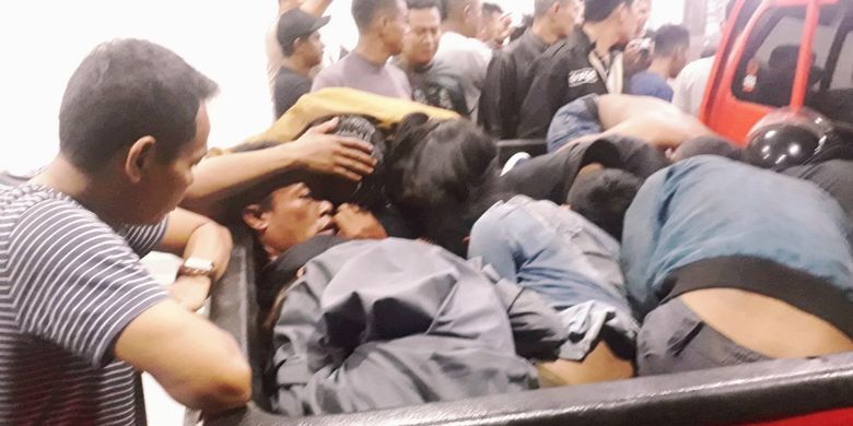 Sejumlah terduga pelaku rusuh di Pontianak, Kalimantan Barat, ditangkap aparat gabungan TNI-Polri, Kamis (23/5/2019) dini hari.